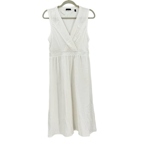 ATM Anthony Thomas Melillo A-Line Dress White Silk V Neck Sleeveless Small NEW - Picture 4 of 15